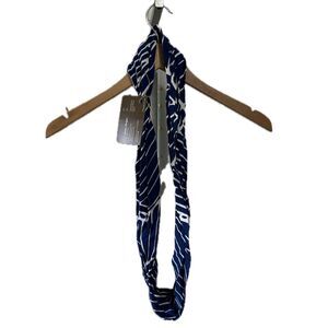 NWT Kamea Designs Hawaiian Tropical Royal Blue White Infinity Scarf One Size